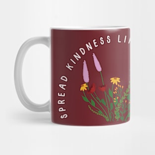 Spread Kindness Like Wildflowers Flower Shirt, Gift For Her, Flower Shirt Aesthetic, Floral Graphic Tee, Floral Shirt, Flower T-shirt, Wild Flower Shirt, Wildflower T-shirt Mug